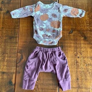Kate Quinn 3-6 month onesie and pant set